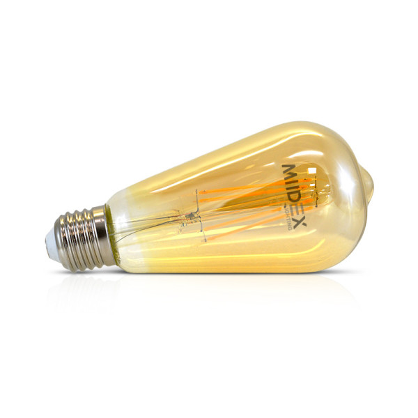 Led fil cob st64 e27 8w 2700k golden boite