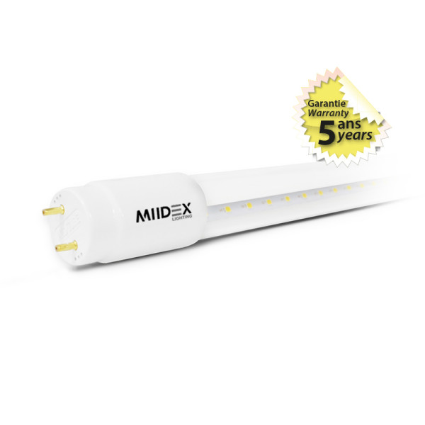 &tube led t8 1500mm 25w 4000k 230v ln clr 5ans (x10)