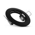 Collerette support de spot diam 78mm noir fixe