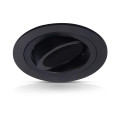 Collerette declips support de spot diam 92mm alu noir orient