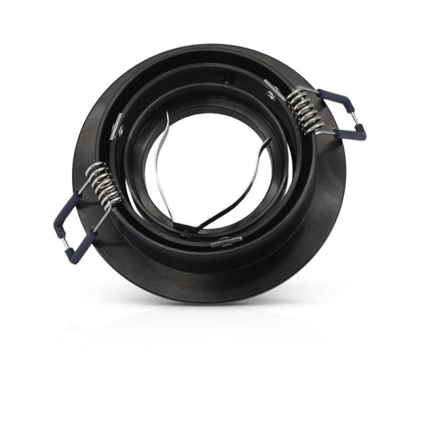 Collerette declips support de spot diam 92mm alu noir orient