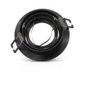 Collerette declips support de spot diam 92mm alu noir orient