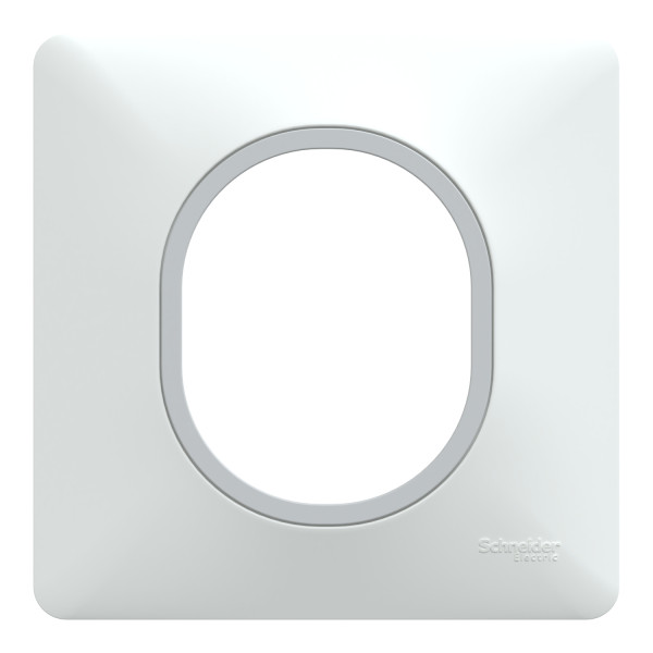 Blanc Bague Effet argent