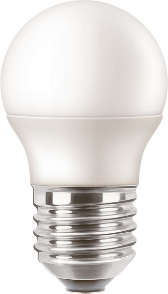 Ampoule LED MAZDA Sphérique  5,5-40W E27 827 2700K Dépolie 470lm 15000h