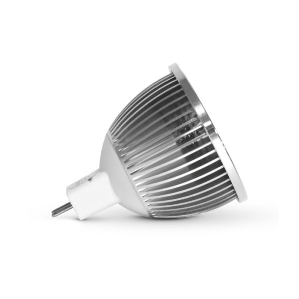 Led 6w gu5.3 4000k 75° boite alu dim