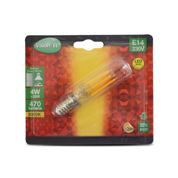 Led frigo e14 4w fil cob 3000k clr boite