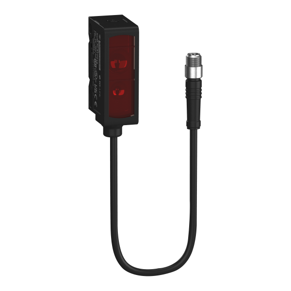 Xu - capteur photoélectrique xum, reflex laser, sn 13m, io-link, pigtail m8 15cm
