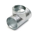 Té equerre galvanisé : te 90° - diamètre 315/315 mm