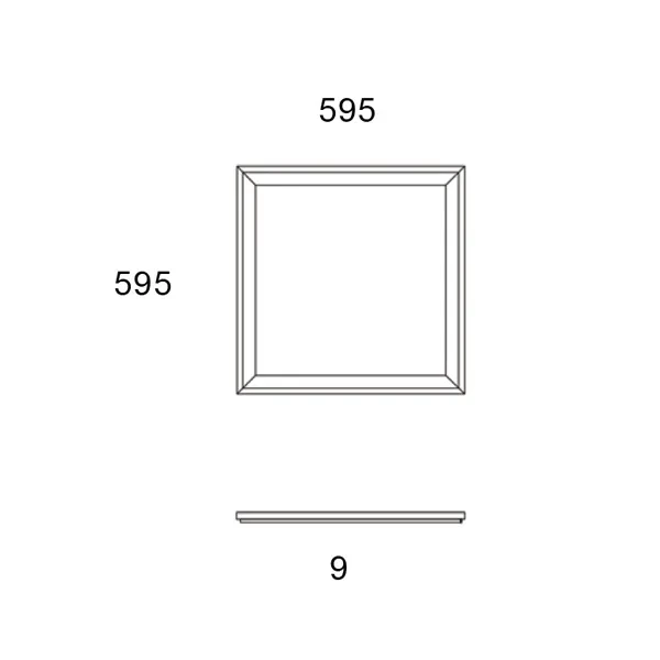 Dalle LED Ultimate Group 27W 3000-6000K 3800lm 60x60cm CCT 