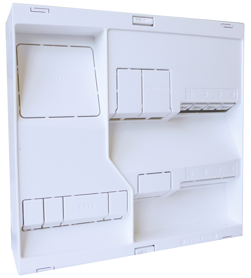 LB107 Tableau de Communication Michaud Néo Grade 1, 4 RJ45 - Michaud