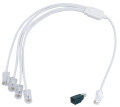 Cordon quadruple télephone/RJ45 Michaud