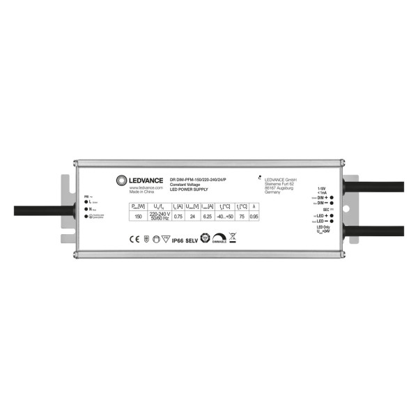 Driver led performance tension constante 24 v 150 w gradable 1…10 v ip66 