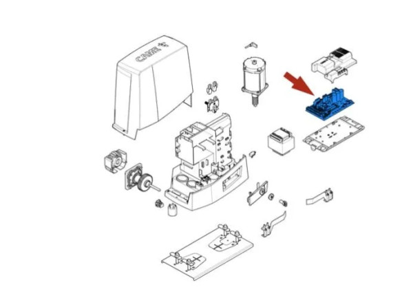 Carte électronique zn8 bkv réversible