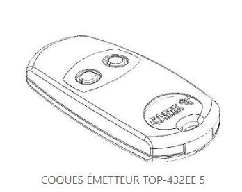 Coques émetteur 001top-432ee (5 pièces)