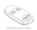 Coques émetteur 001top-432ee (5 pièces)