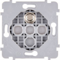 Mécanisme simple 1 poussoir PUSH plq LED (073-146G)