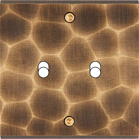 Façade fascination laiton onde simple 2 basculeurs à vis - Modelec - 132432