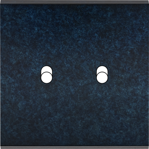 Façade fascination laiton ombre simple 2 basculeurs sans vis - Modelec - 132439M