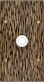 Façade fascination laiton fauve double verticale 1 gros bouton poussoir push à vis