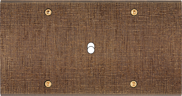 Façade fascination laiton coslan double horizontale 1 basculeur à vis - Modelec - 171430