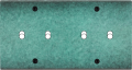 Façade fascination laiton jade double horizontale 2 basculeurs 2 basculeurs à vis