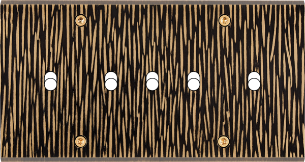 Façade fascination laiton fauve double horizontale b5 à vis