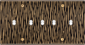 Façade fascination laiton fauve double horizontale b5 à vis