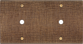 Façade fascination laiton coslan double horizontale 1 bouton poussoir push 1 bouton poussoir push à vis - Modelec - 182430
