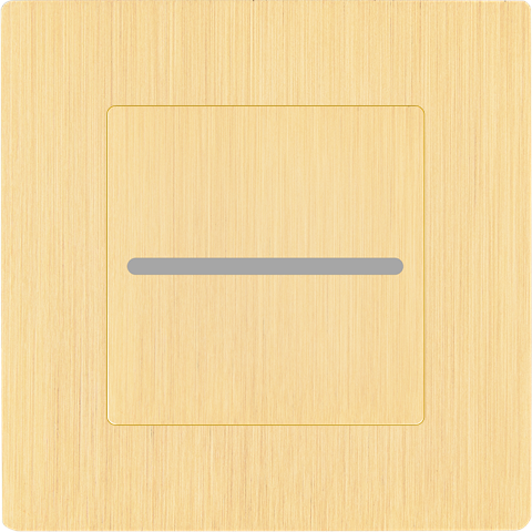 Façade laiton laiton brossé bouton plat pour variateur bluetooth magnétique - Modelec - 188512M