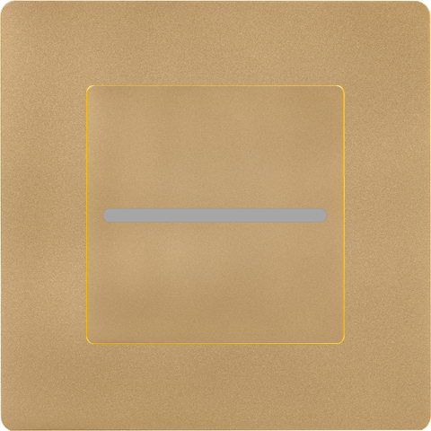 Façade laiton sablé bouton plat pour variateur bluetooth magnétique - Modelec - 188532M