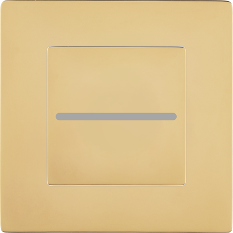 Façade laiton verni bouton plat pour variateur bluetooth magnétique - Modelec - 188542M