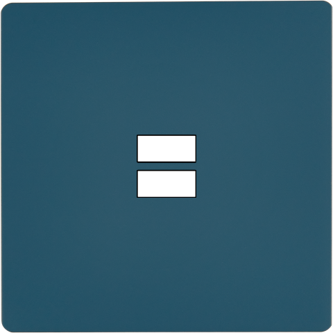 Façade "m" gris mat simple 1 chargeur usb sans vis - Modelec - 189523M