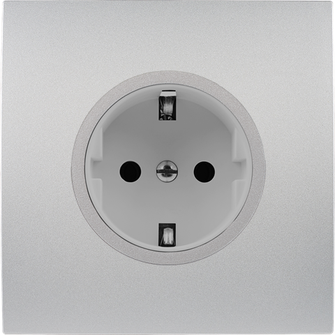 Façade karo alu simple prise schuko