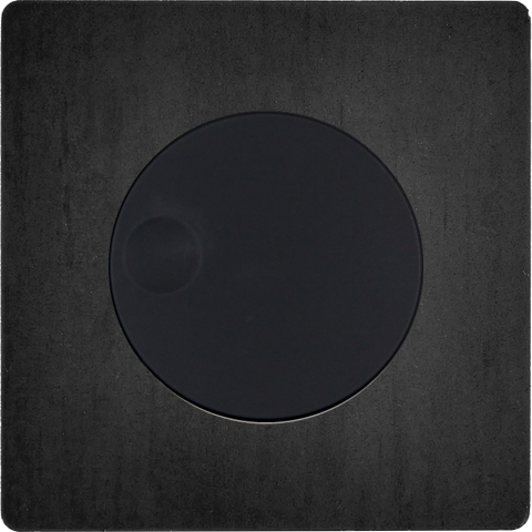 Façade "m" acier verni simple 1 variateur sans vis - Modelec - 191541M