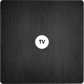 Façade "m" acier verni simple 1 prise tv sans vis