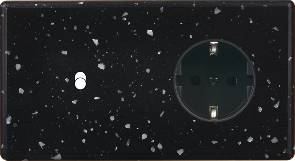Façade hitera terrazzo noir double horizontale b1 pck