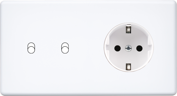 Façade hitera blanc soft touch  double horizontale b2 pck