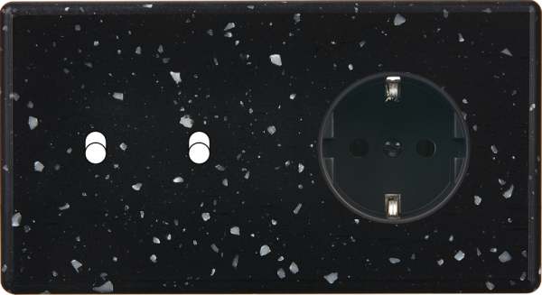 Façade hitera terrazzo noir double horizontale b2 pck