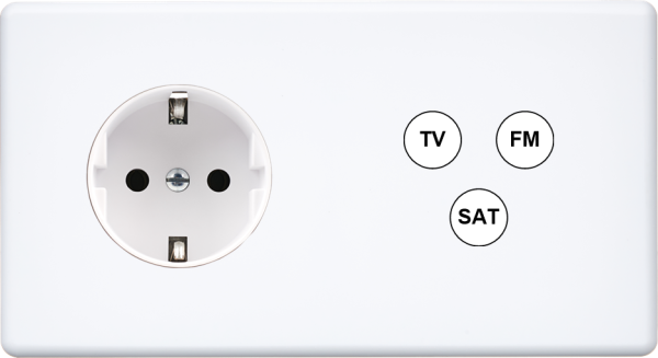 Façade hitera blanc soft touch  double horizontale pck c3