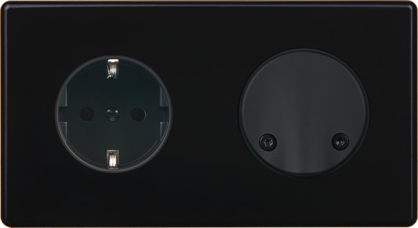 Façade hitera noir soft touch  double horizontale pck sc