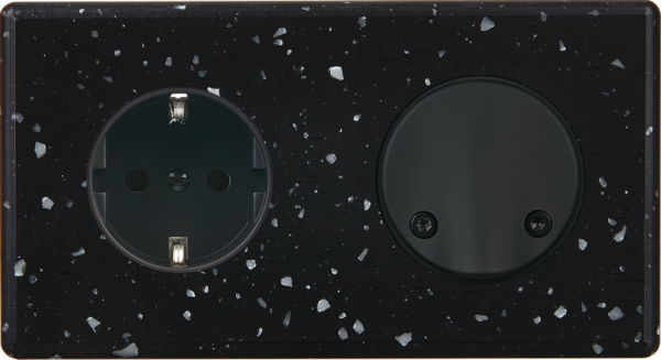 Façade hitera terrazzo noir double horizontale pck sc