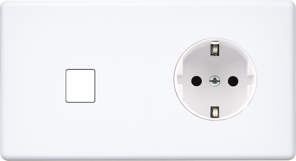 Façade hitera blanc soft touch  double horizontale m1 pck