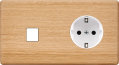 Façade hitera chene clair double horizontale m1 pck