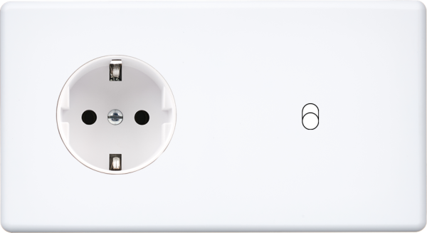 Façade hitera blanc soft touch  double horizontale pck b1