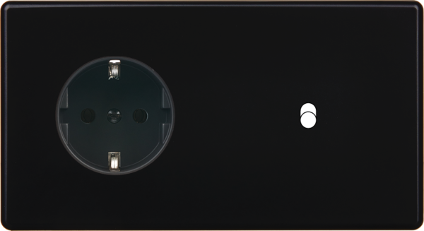 Façade hitera noir soft touch  double horizontale pck b1