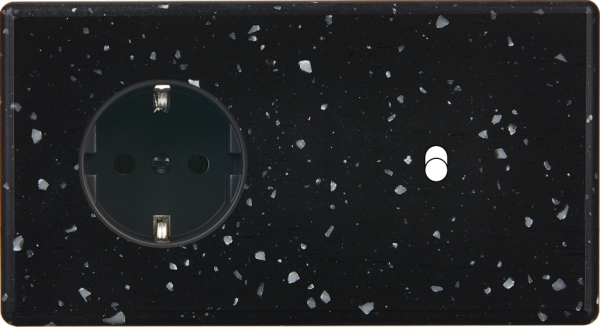 Façade hitera terrazzo noir double horizontale pck b1