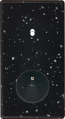 Façade Hikari terrazzo noir double verticale 1 basculeur 1 PC (281-486)