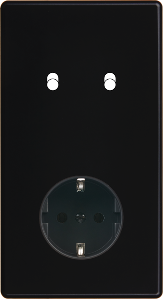 Façade hitera noir soft touch  double verticale b2 pck