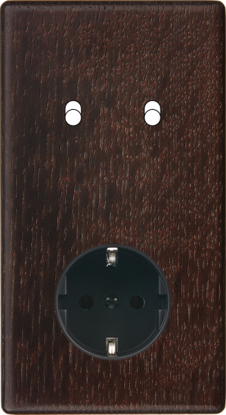 Façade hitera chene fonce double verticale b2 pck
