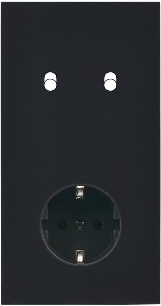 Façade désir noir mat double verticale b2 pck